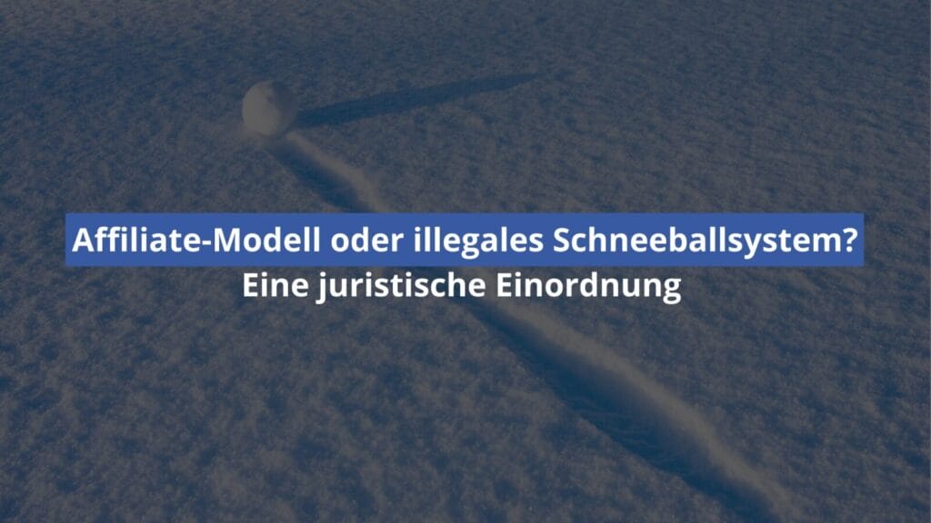 Schneeball im Schnee mit Textoverlay